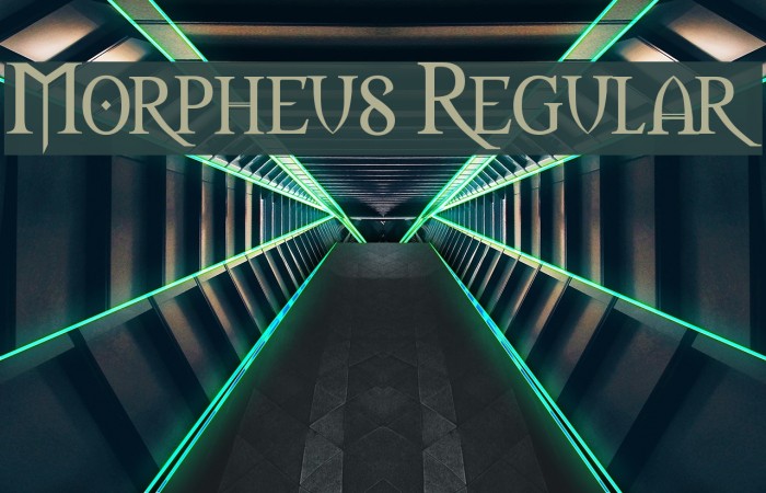 Morpheus Regular Шрифта examples