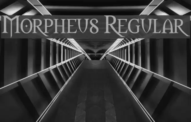 Morpheus Regular Font examples