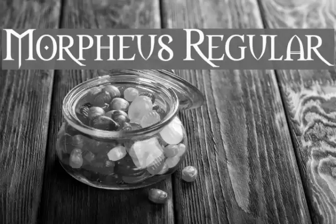 Morpheus Regular Font examples