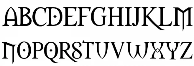 Morpheus Schriftart Groß