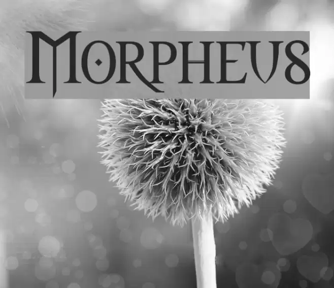 Morpheus Font examples