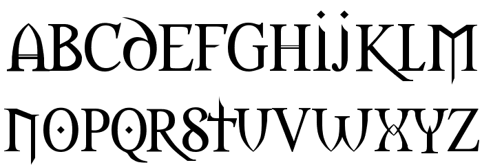 Morpheus Font LOWERCASE