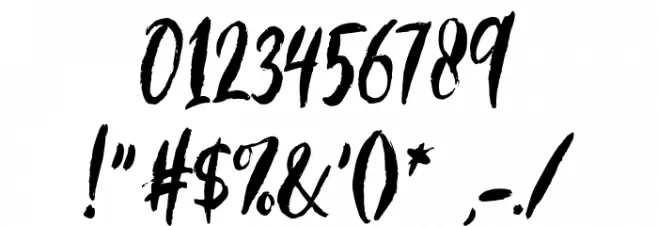 MorrilesScriptDEMO Font OTHER CHARS