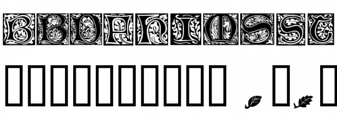 Morris Initialen Font OTHER CHARS