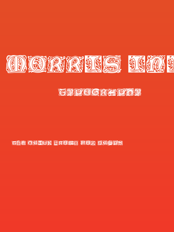 Morris Initialen Poster