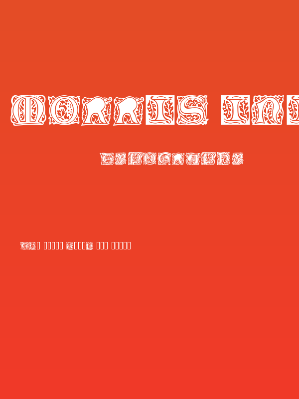 Morris Initials Poster