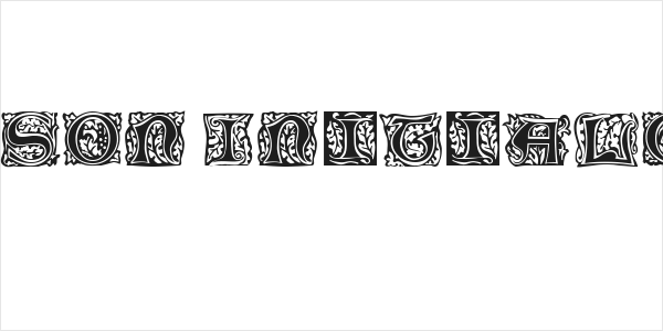 Morris Jenson Initialen Regular Logo