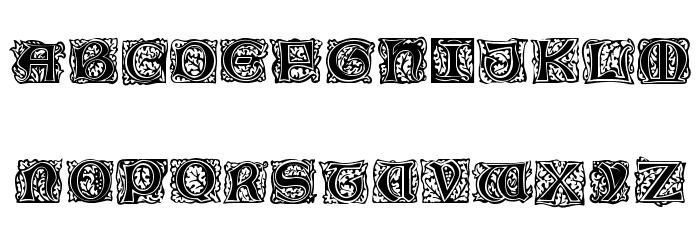 Morris Jenson Initialen Regular Schriftart Kleinbuchstaben