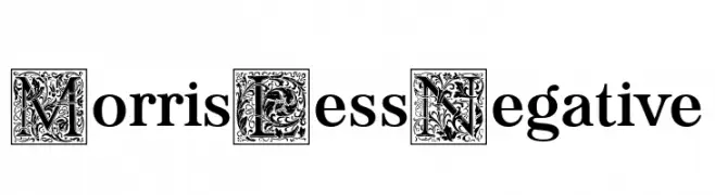 Morris Less Negative  नि: शुल्क फ़ॉन्ट्स डाउनलोड