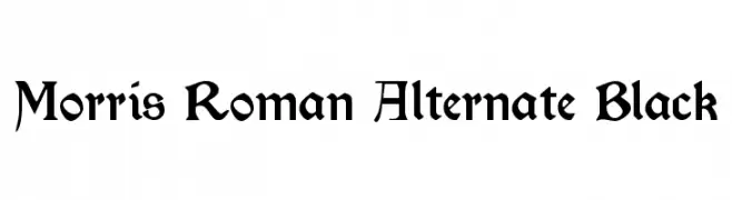 Morris Roman Alternate Black  नि: शुल्क फ़ॉन्ट्स डाउनलोड
