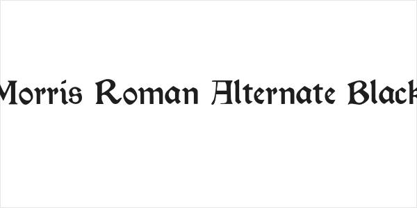 Morris Roman Alternate Black Logo