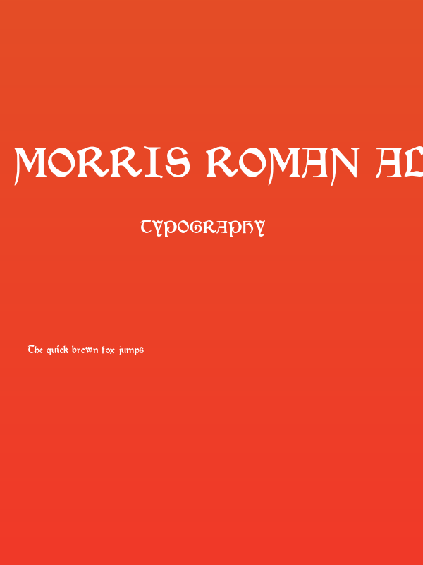 Morris Roman Alternate Black Poster