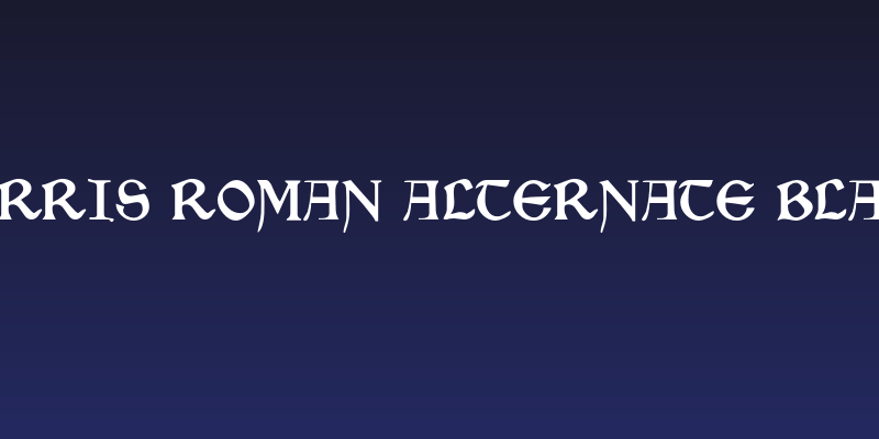 Morris Roman Alternate Black Social Header