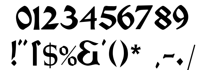 Morris Roman Black Font OTHER CHARS