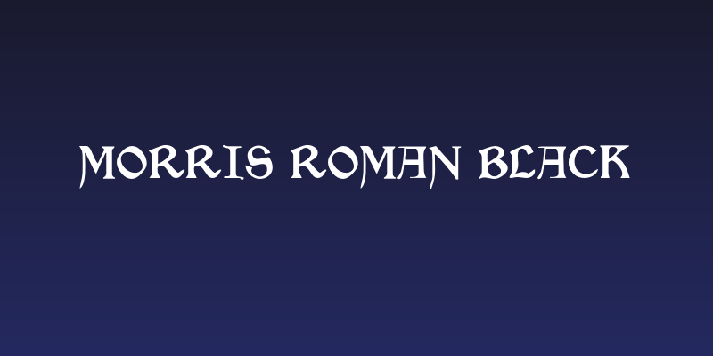 Morris Roman Black Social Header