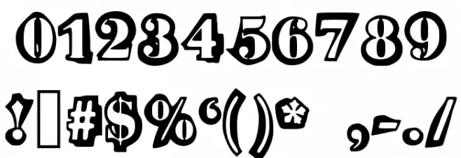 Morris Font OTHER CHARS