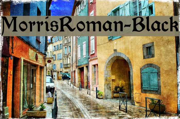 MorrisRoman-Black フォント examples