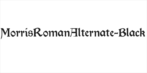 MorrisRomanAlternate-Black Logo