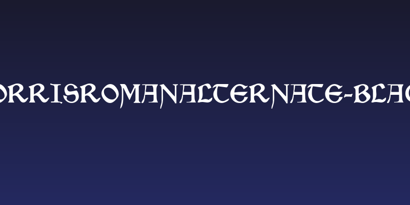MorrisRomanAlternate-Black Social Header