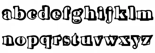 Morris Font LOWERCASE