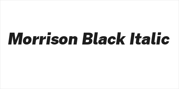 Morrison Black Italic Logo