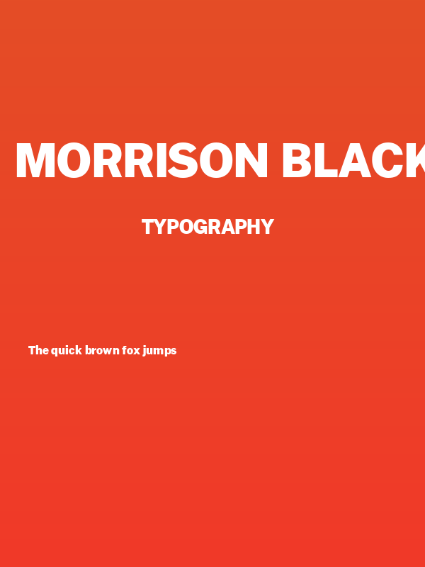 Morrison Black Poster