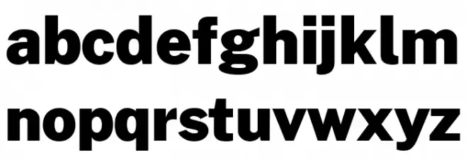 Morrison Black Font LOWERCASE