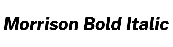Morrison Bold Italic  لخطوط تنزيل