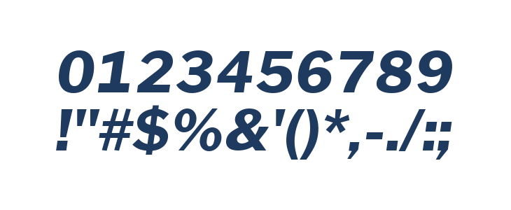 Morrison Bold Italic Other Characters