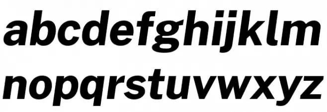 Morrison Bold Italic Font LOWERCASE