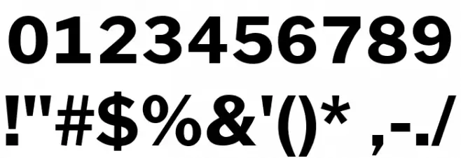 Morrison Bold Font OTHER CHARS