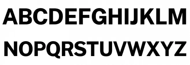 Morrison Bold Schriftart Groß