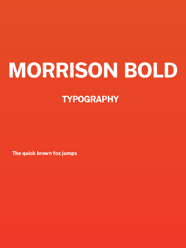 Morrison Bold Poster