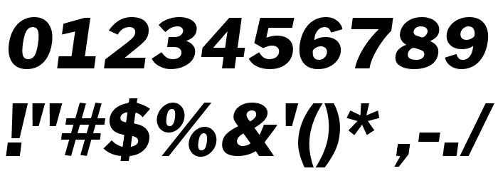 Morrison ExtraBold Italic Font OTHER CHARS