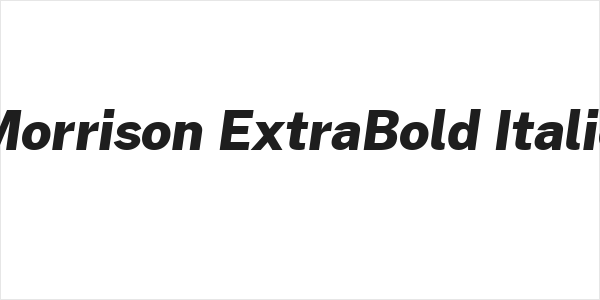 Morrison ExtraBold Italic Logo