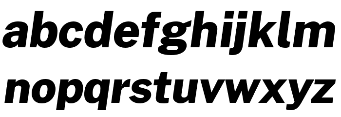 Morrison ExtraBold Italic Font LOWERCASE