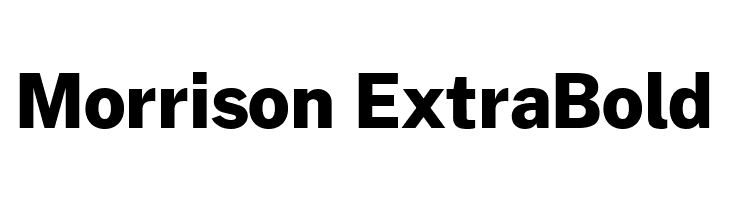Morrison ExtraBold  Descarca Fonturi Gratis