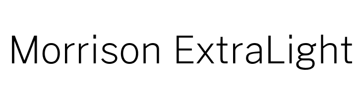 Morrison ExtraLight  免费字体下载