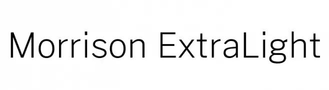 Morrison ExtraLight  免费字体下载