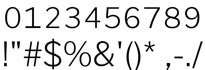 Morrison ExtraLight Font OTHER CHARS