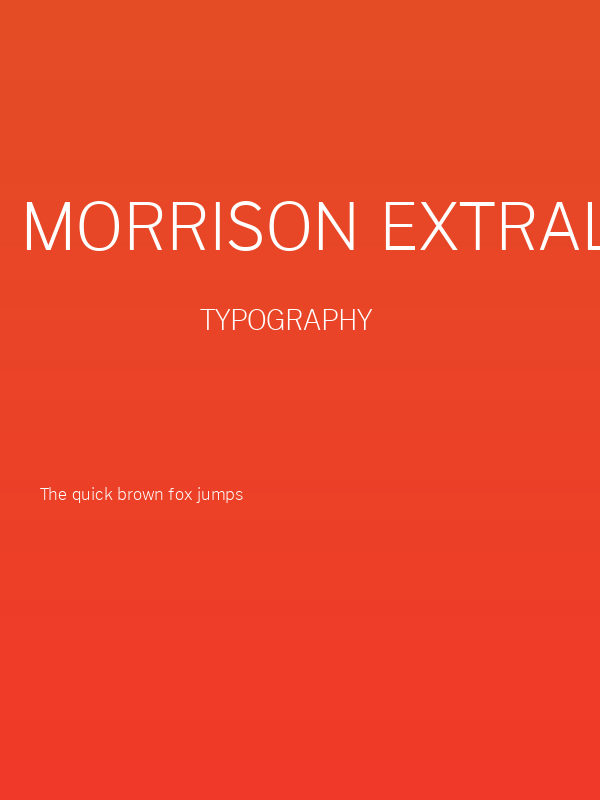 Morrison ExtraLight Poster