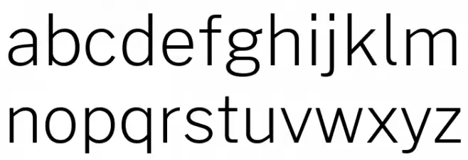 Morrison ExtraLight Schriftart Kleinbuchstaben