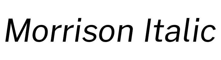 Morrison Italic  Fuentes Gratis Descargar