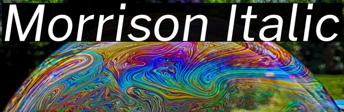 Morrison Italic Example 2