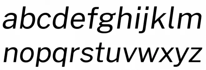 Morrison Italic 字体 小写