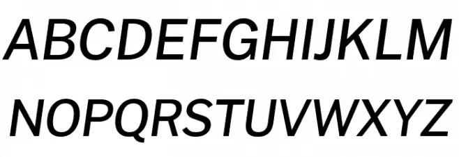 Morrison Medium Italic フォント 大文字
