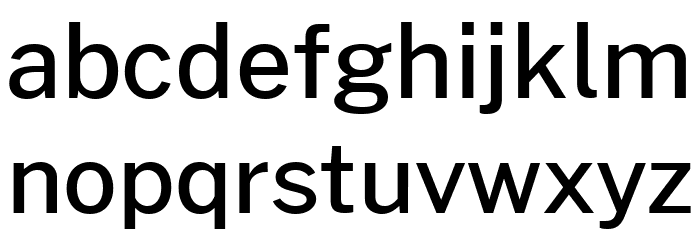 Morrison Medium Font LOWERCASE