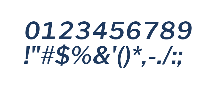 Morrison SemiBold Italic Other Characters