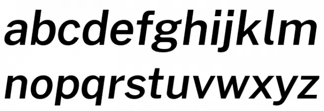 Morrison SemiBold Italic 字体 小写