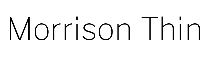 Morrison Thin  नि: शुल्क फ़ॉन्ट्स डाउनलोड